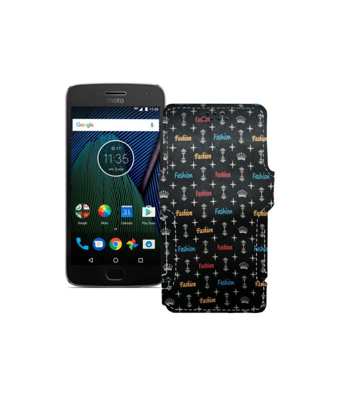 Чохол-книжка з екошкіри для телефону Motorola Moto G5 Plus