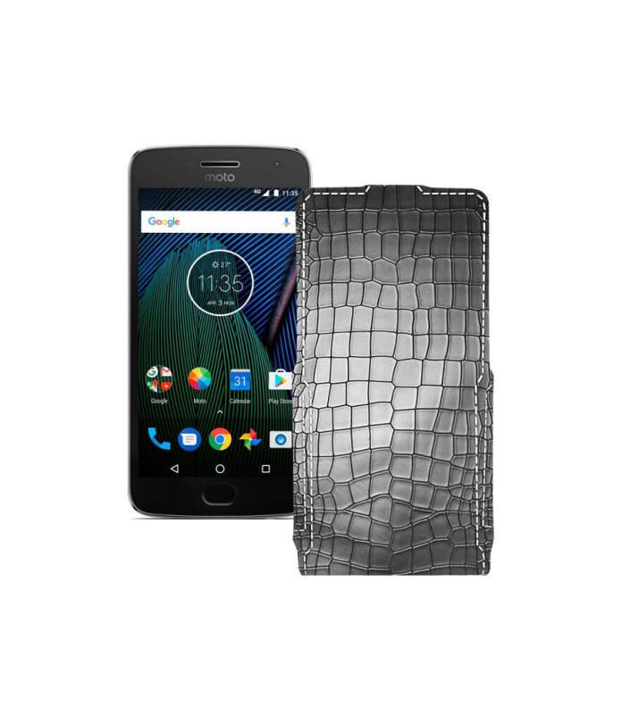 Чохол-флип з екошкіри для телефону Motorola Moto G5 Plus