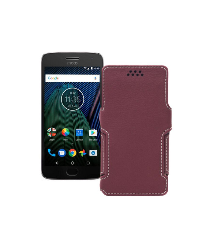 Чохол-книжка з екошкіри для телефону Motorola Moto G5 Plus