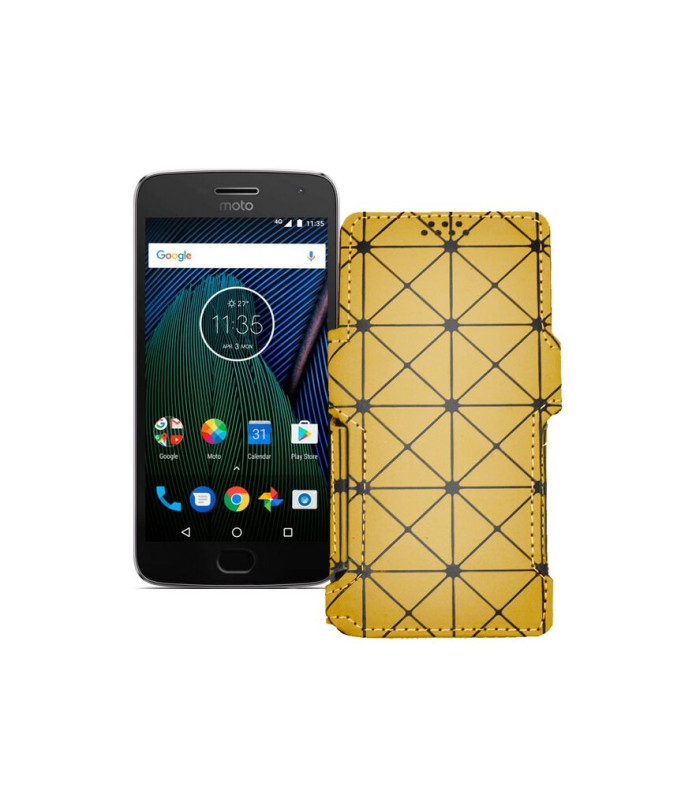 Чохол-книжка з екошкіри для телефону Motorola Moto G5 Plus