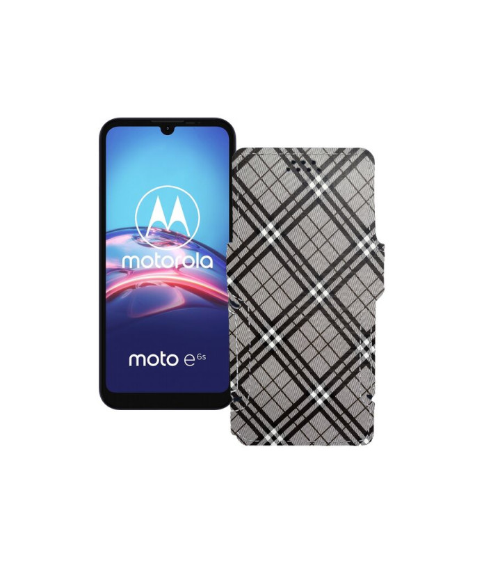 Чохол-книжка з екошкіри для телефону Motorola Moto E6s