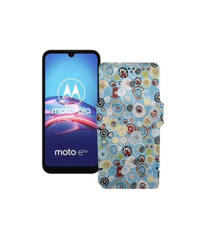 Чохол-книжка з екошкіри для телефону Motorola Moto E6s