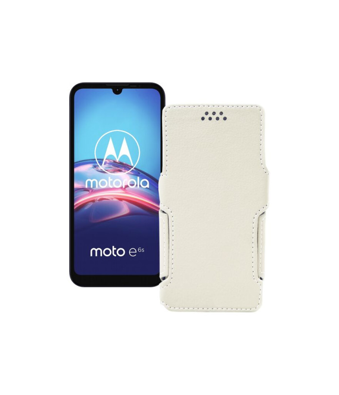 Чохол-книжка з екошкіри для телефону Motorola Moto E6s