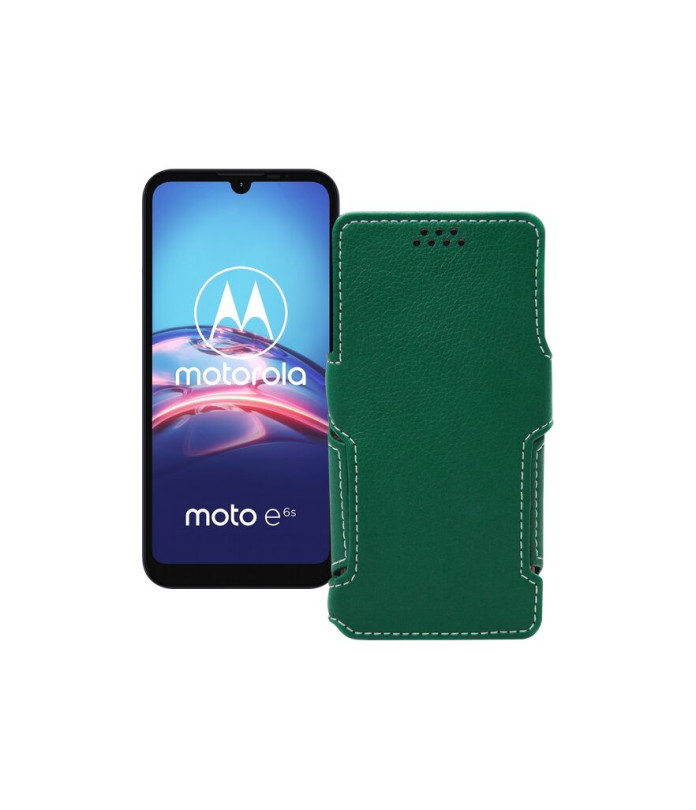 Чохол-книжка з екошкіри для телефону Motorola Moto E6s