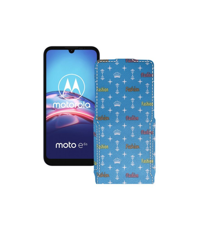 Чохол-флип з екошкіри для телефону Motorola Moto E6s