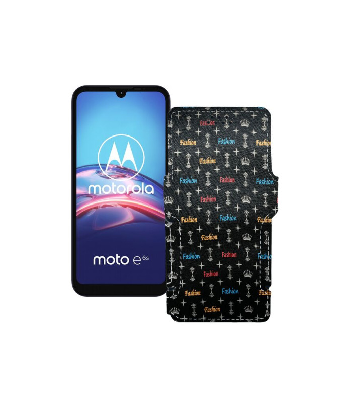 Чохол-книжка з екошкіри для телефону Motorola Moto E6s