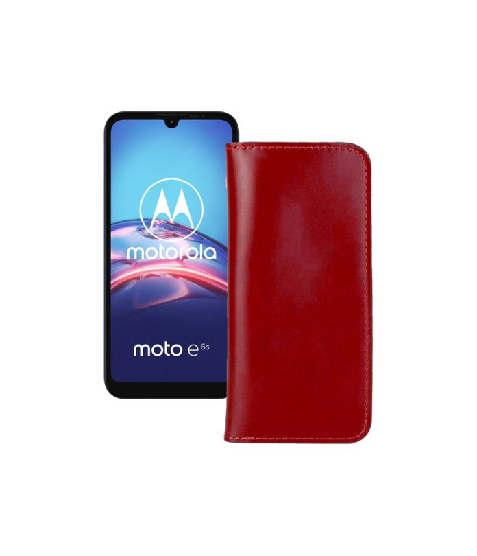 Портмоне з шкіри для телефону Motorola Moto E6s