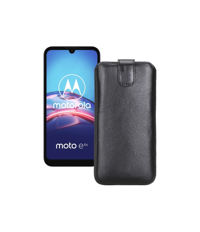 Витяжка з екошкіри для телефону Motorola Moto E6s