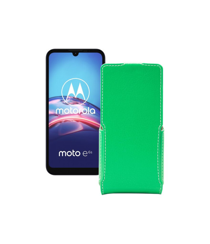 Чохол-флип з екошкіри для телефону Motorola Moto E6s