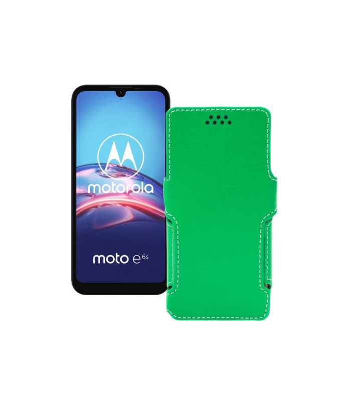 Чохол-книжка з екошкіри для телефону Motorola Moto E6s