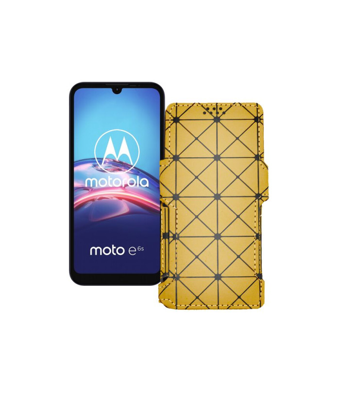 Чохол-книжка з екошкіри для телефону Motorola Moto E6s