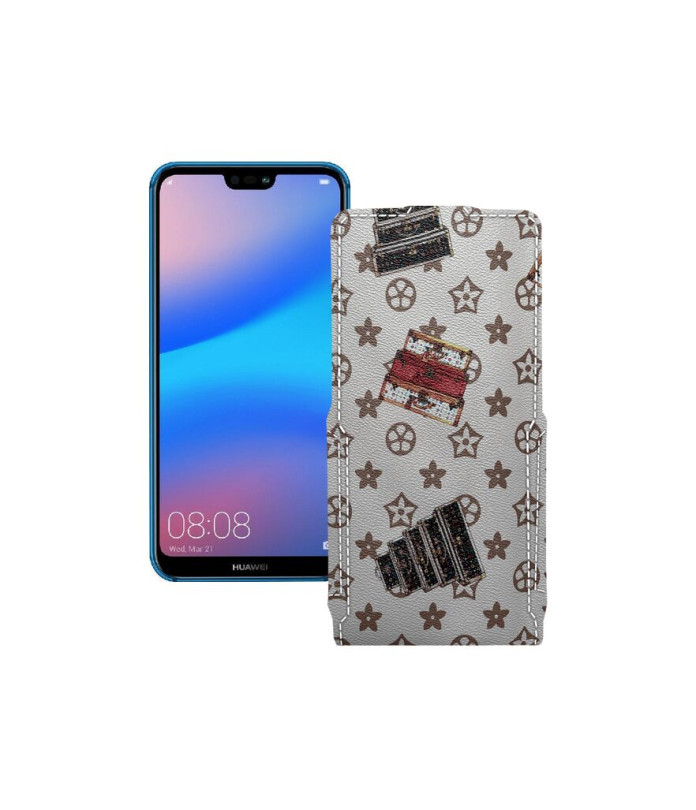 Чохол-флип з екошкіри для телефону Huawei P20