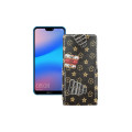 Чохол-флип з екошкіри для телефону Huawei P20