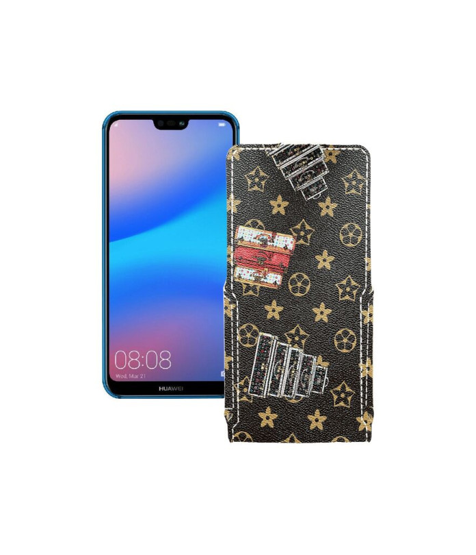 Чохол-флип з екошкіри для телефону Huawei P20