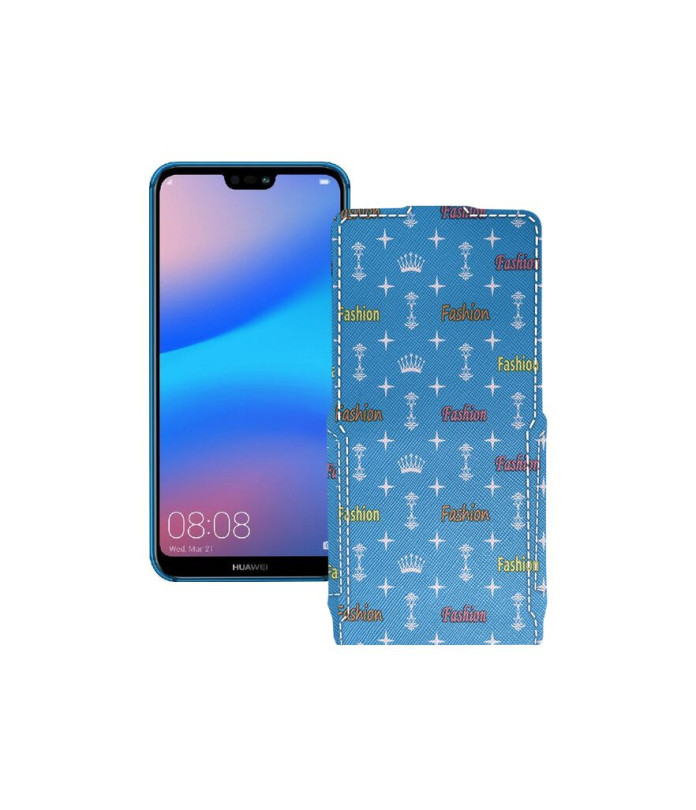 Чохол-флип з екошкіри для телефону Huawei P20