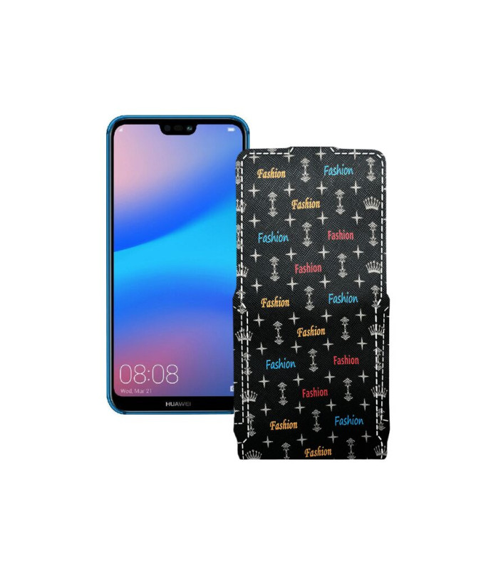 Чохол-флип з екошкіри для телефону Huawei P20