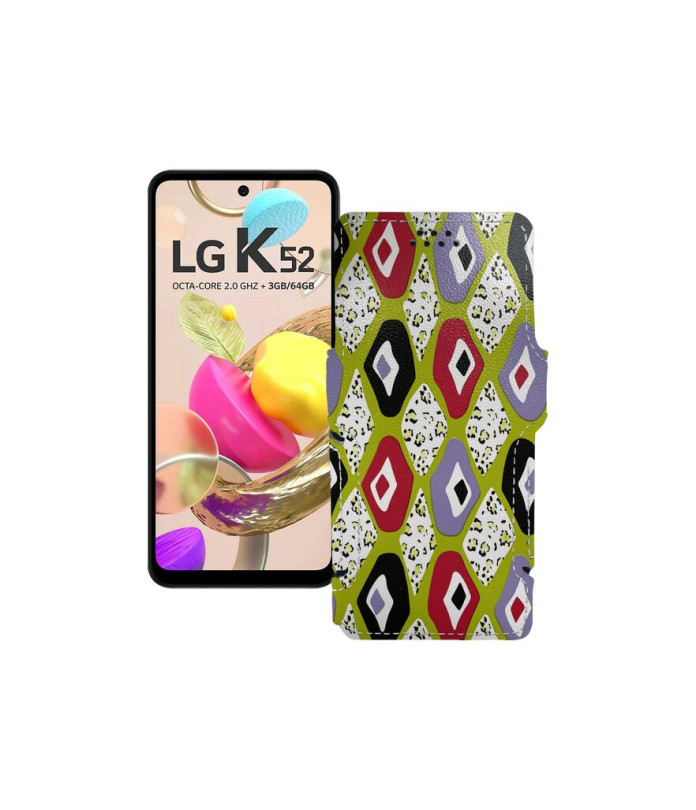 Чохол-книжка з екошкіри для телефону LG K52