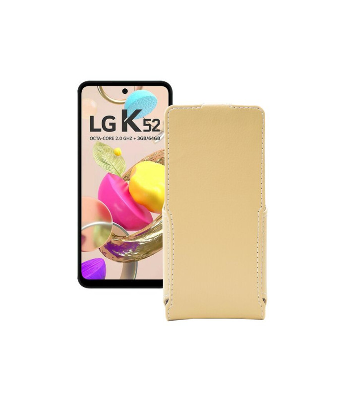 Чохол-флип з екошкіри для телефону LG K52