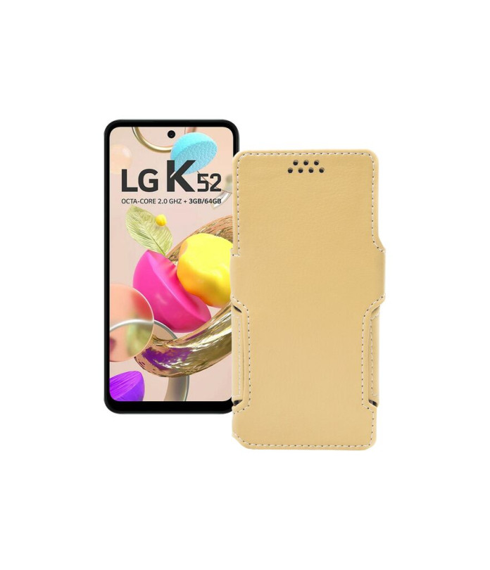 Чохол-книжка з екошкіри для телефону LG K52