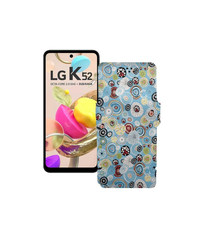 Чохол-книжка з екошкіри для телефону LG K52