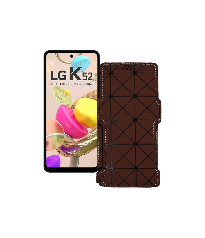 Чохол-книжка з екошкіри для телефону LG K52