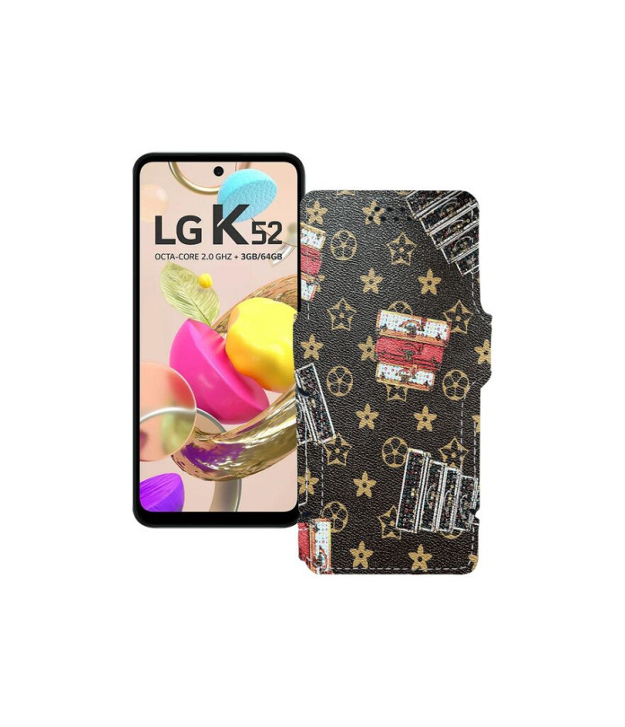 Чохол-книжка з екошкіри для телефону LG K52