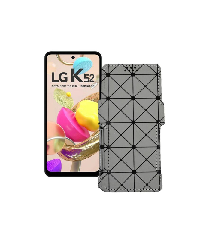 Чохол-книжка з екошкіри для телефону LG K52