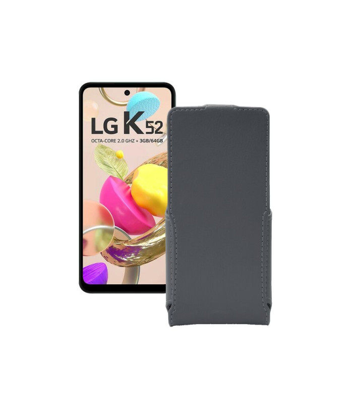 Чохол-флип з екошкіри для телефону LG K52