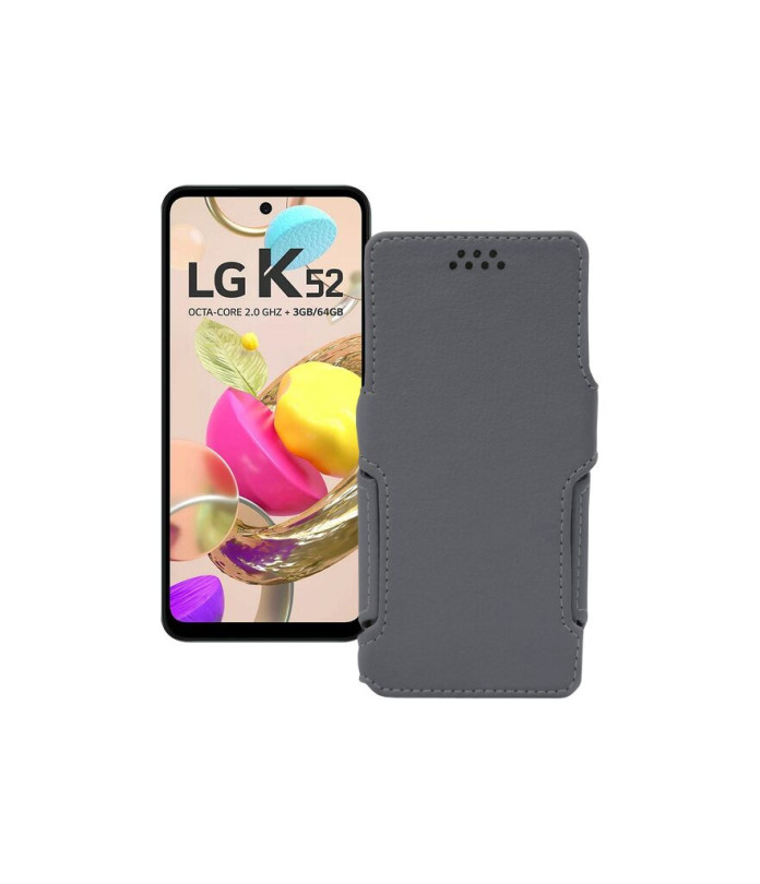 Чохол-книжка з екошкіри для телефону LG K52