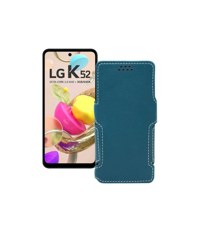 Чохол-книжка з екошкіри для телефону LG K52