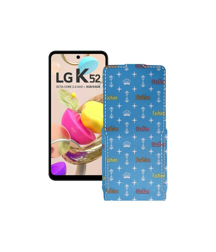 Чохол-флип з екошкіри для телефону LG K52