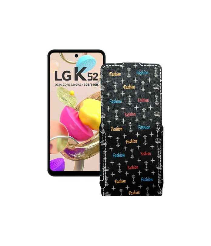 Чохол-флип з екошкіри для телефону LG K52