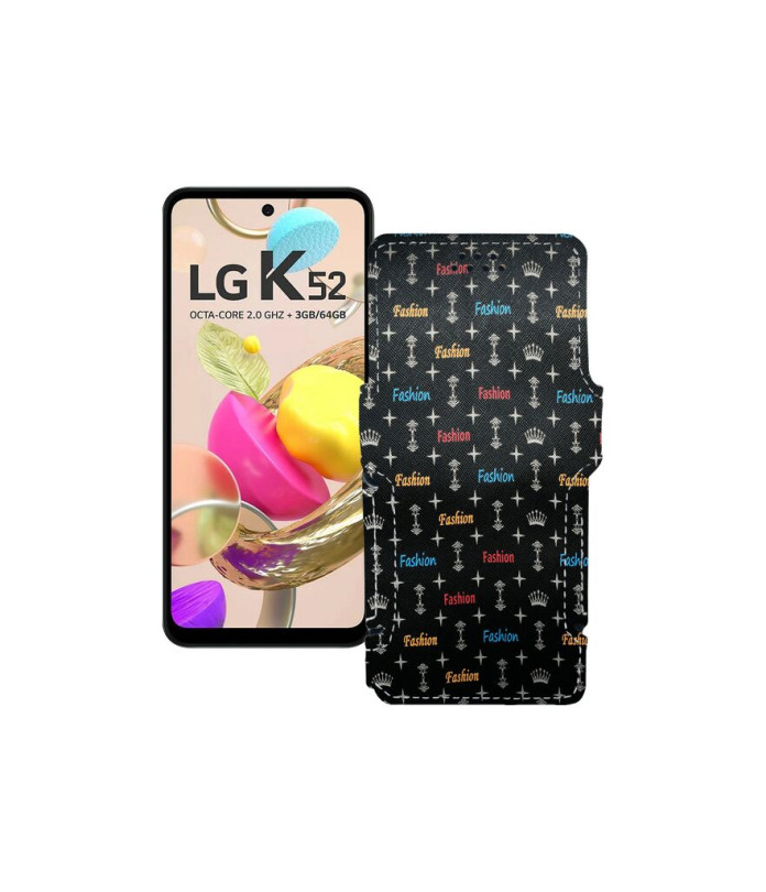 Чохол-книжка з екошкіри для телефону LG K52