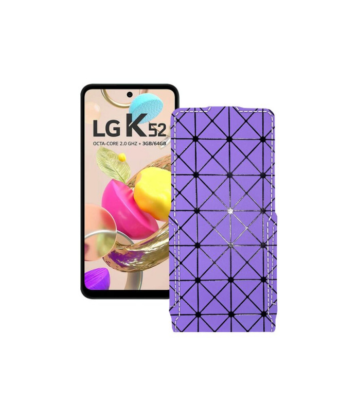 Чохол-флип з екошкіри для телефону LG K52