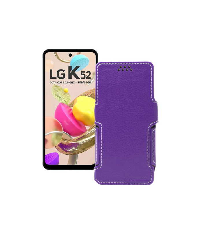 Чохол-книжка з екошкіри для телефону LG K52