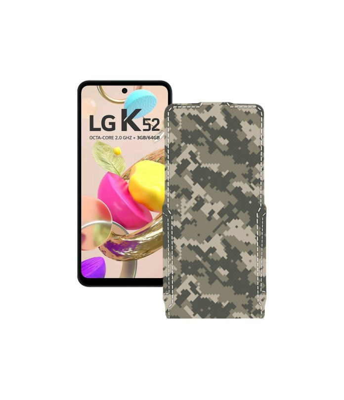 Чохол-флип з екошкіри для телефону LG K52