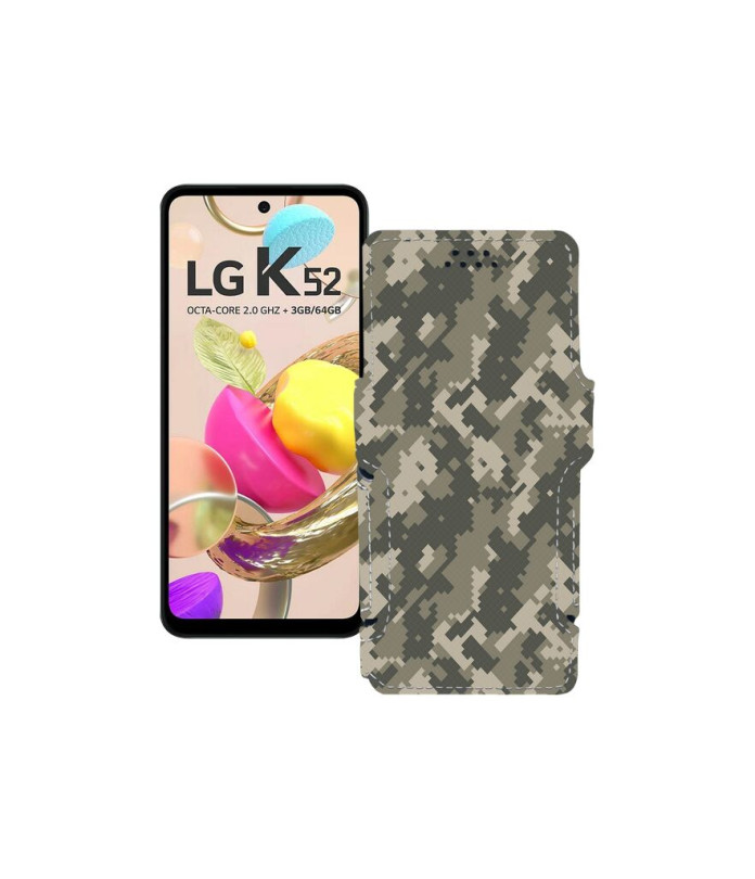 Чохол-книжка з екошкіри для телефону LG K52