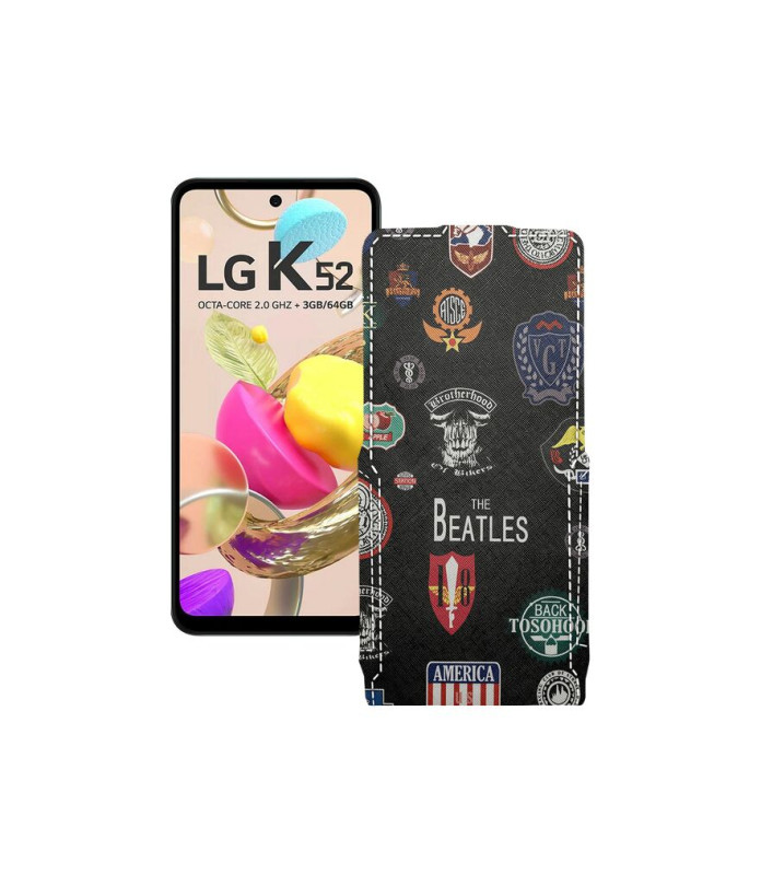 Чохол-флип з екошкіри для телефону LG K52