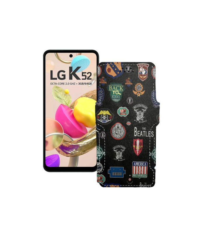 Чохол-книжка з екошкіри для телефону LG K52