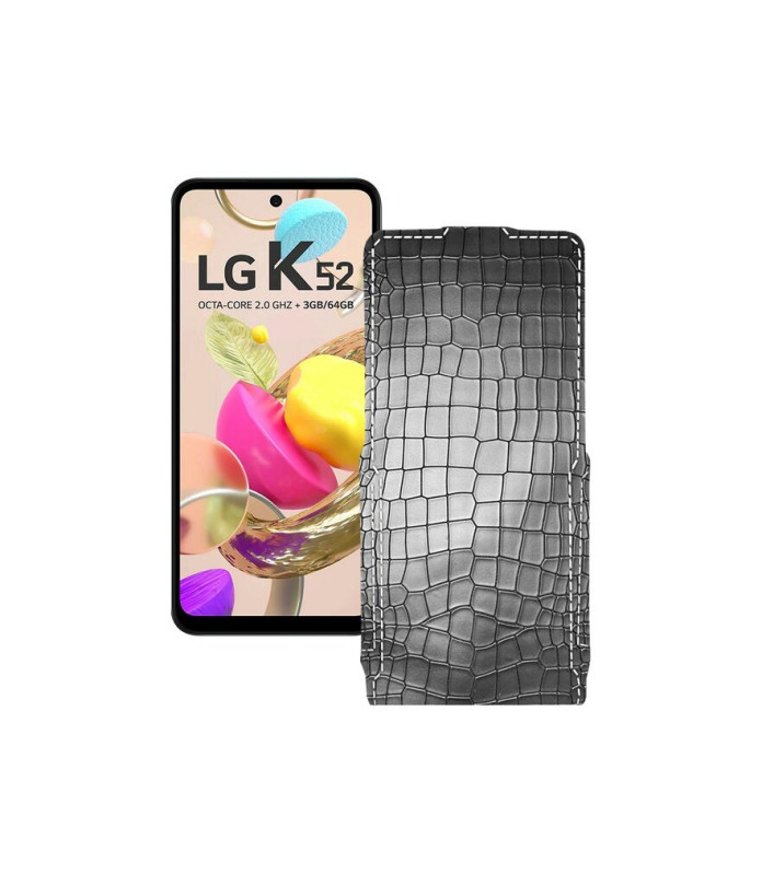 Чохол-флип з екошкіри для телефону LG K52