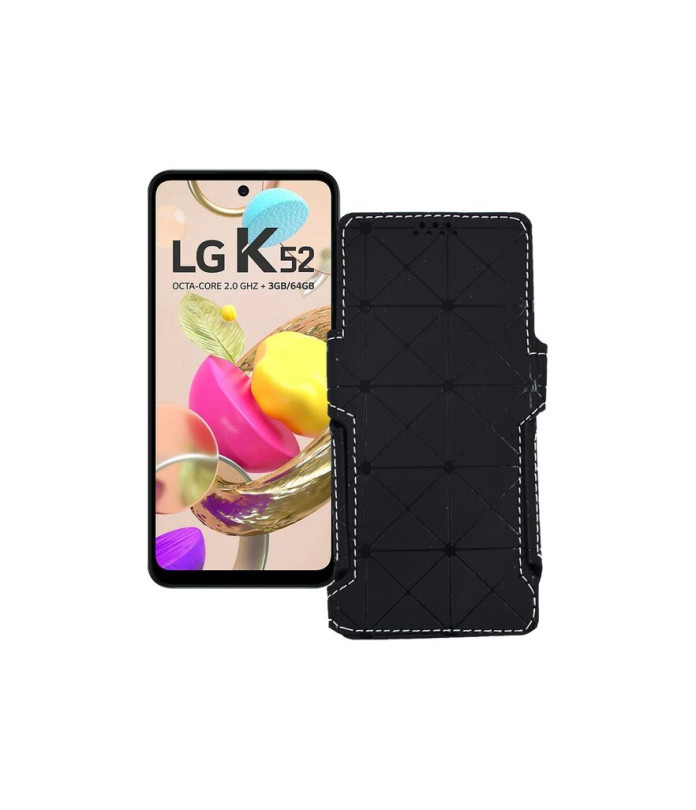 Чохол-книжка з екошкіри для телефону LG K52