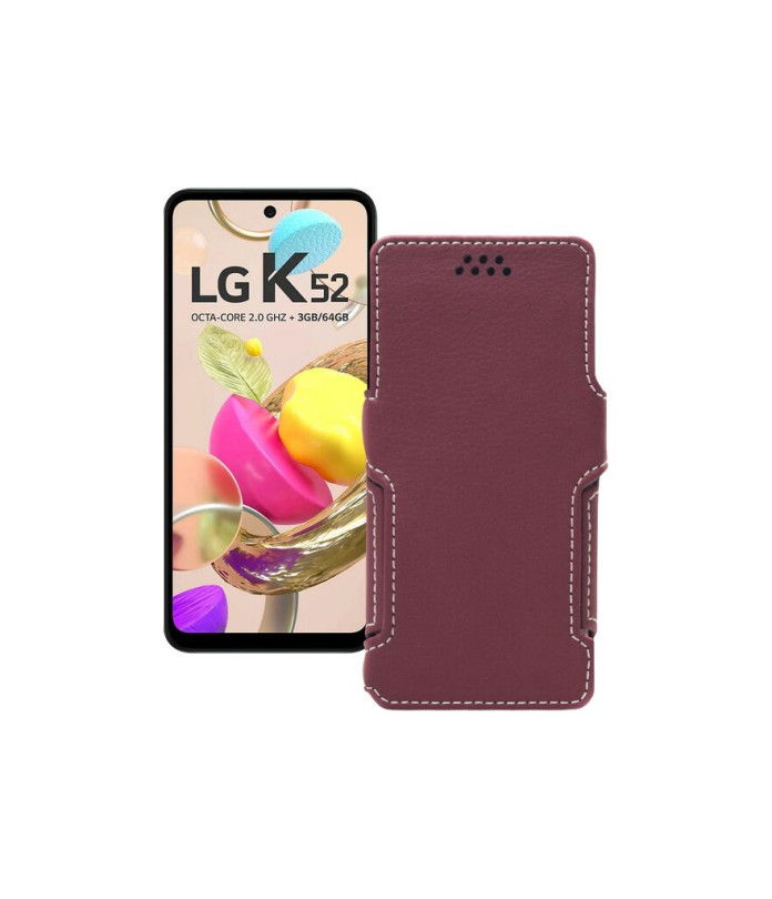 Чохол-книжка з екошкіри для телефону LG K52