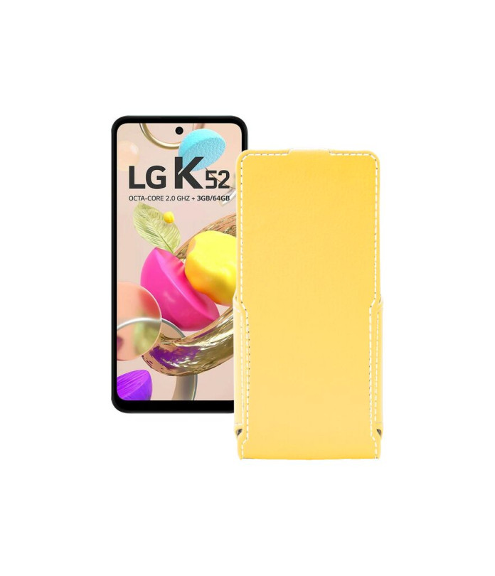 Чохол-флип з екошкіри для телефону LG K52