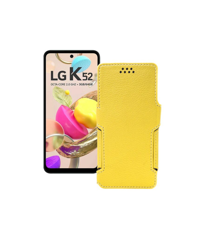 Чохол-книжка з екошкіри для телефону LG K52