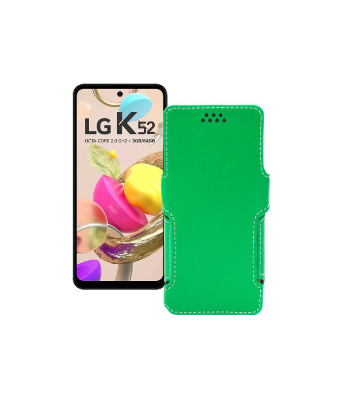 Чохол-книжка з екошкіри для телефону LG K52