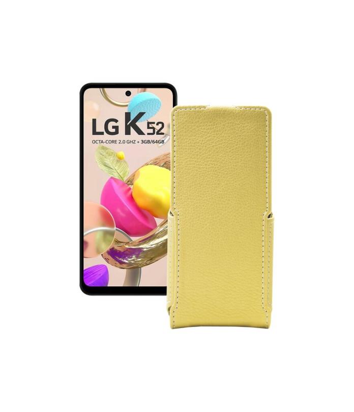 Чохол-флип з екошкіри для телефону LG K52