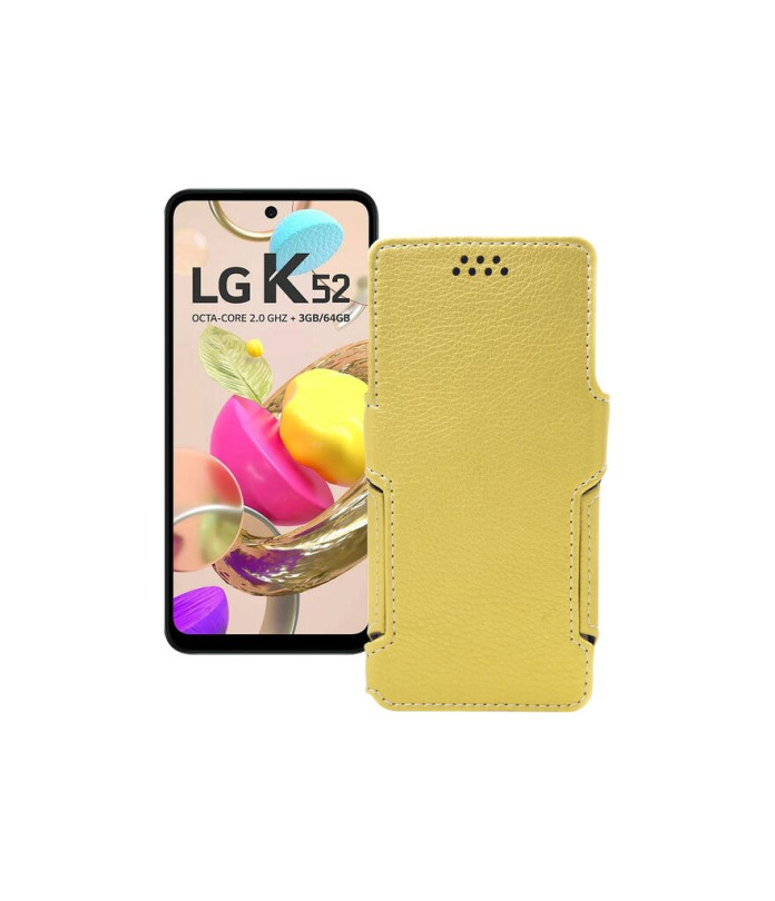 Чохол-книжка з екошкіри для телефону LG K52