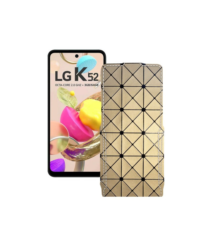 Чохол-флип з екошкіри для телефону LG K52