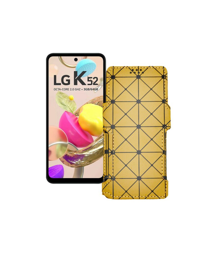 Чохол-книжка з екошкіри для телефону LG K52