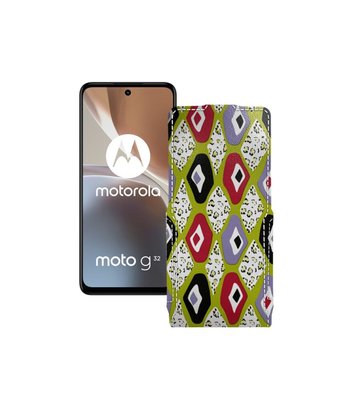 Чохол-флип з екошкіри для телефону Motorola Moto G32